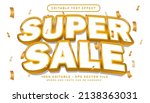 super sale 3d text effect and editable text effect
