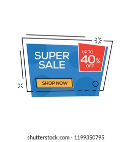 Super Sale 40% Banner