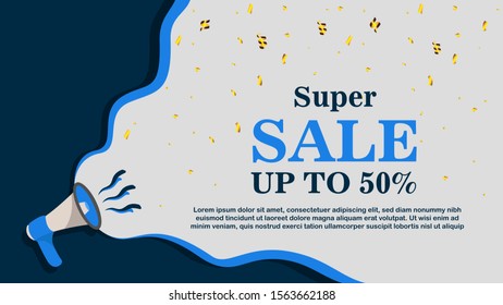 Super sale up to 50% background template
