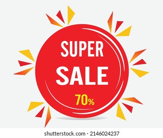 Super Sale 70 Price Tag Vector Stock Vector (Royalty Free) 2146024237 ...