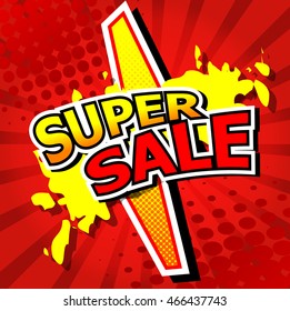 Super sale background with red.