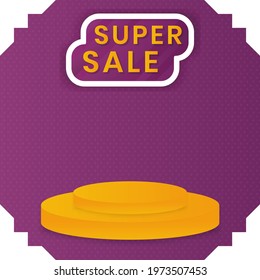 super sale banner design. promotion design element good for business campaign or advertising