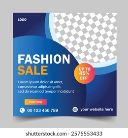 Super Sale Banner Design Template. Editable Post Template 