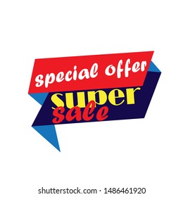 Super Sale banner design vector
