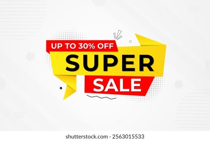 Super Sale Banner Design. Super sale vector design. Super Sale Banner. Template Abstract Vector Design. special offer abstract promotion layout poster. Vector illustration. upto 50% off.