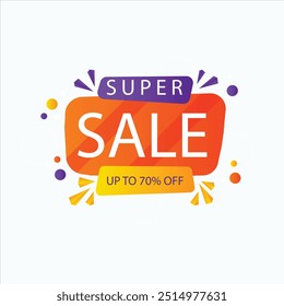 super sale banner. illustration vector