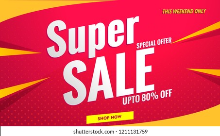 super sale banner red super sale banner red