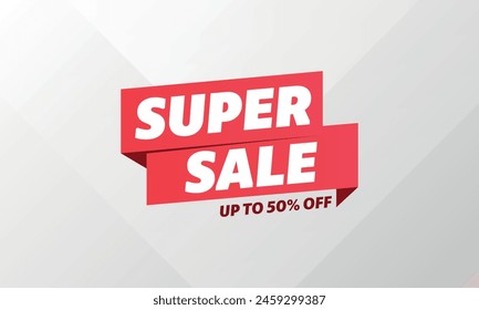 super sale banner shop now