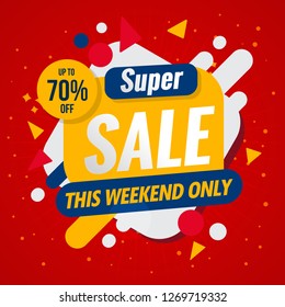 super sale banner template