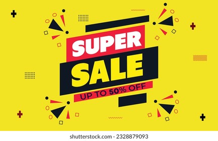 Super sale banner template design vector image speciall offer. 
poster big sale special offer discounts Vector illustration.