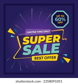 Flash deal today only sale special offer Vector Image