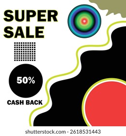 Super sale banner template design. Pop art comic style Mega Sale - Speech Bubble, Banner, Paper, Label Template. Vector Stock Illustration Vector colorful hanging cardboard. Tags - super sale Mega cle