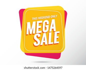 Super sale banner template.Vector background