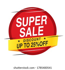 Super Sale banner vector template design