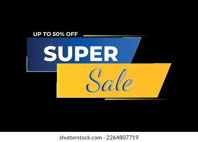 Super sale banner For Website.