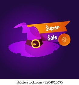 Super Sale Banner to welcome Halloween Event