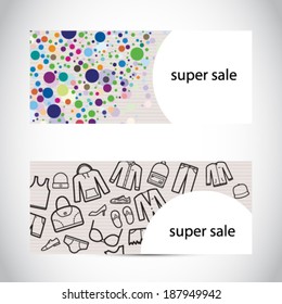 Super sale banners