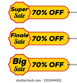 super sale, big sale & final sale banner and logo-Vector