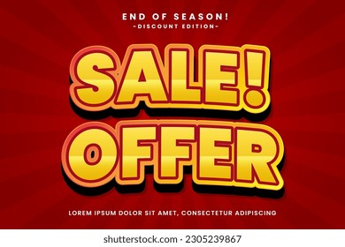 Super Sale big promo text effect, easy custom, modern style header or title promotion product or services, special offer discount sale, simple and clean background.