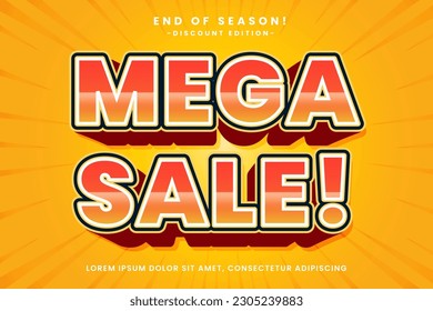 Super Sale big promo text effect, easy custom, modern style header or title promotion product or services, special offer discount sale, simple and clean background.
