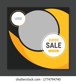 Super sale Big Sale Square Social Media Banner Ad for Facebook Instagram