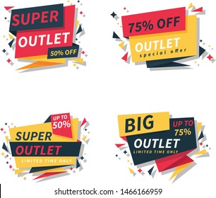 super sale and big sale tag design vector illustration and discount tag design