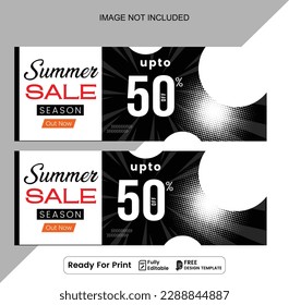 Super sale black cover banner 50% off design vector template