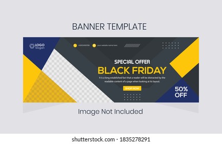 Super sale black friday banner template eps 10 file