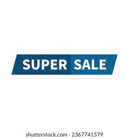 Superventa En Forma De Rectángulo De Paralelogramo Azul Para Promoción
