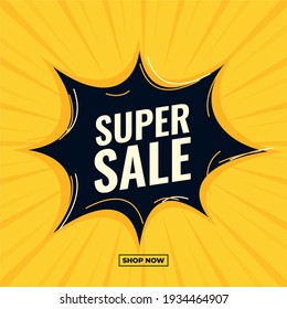 super sale boom yellow and black abstract sale banner shop now 