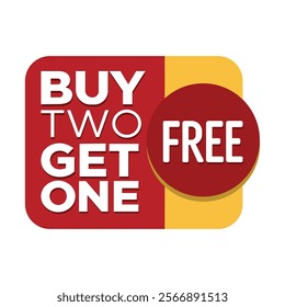 Super Sale Buy Two Get One Free Promotional Banner