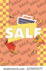 SUPER SALE DESIGN POSTER VEKTOR
