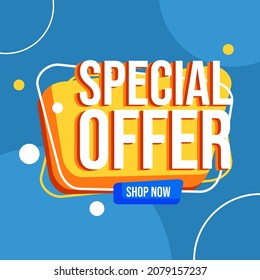 Super sale design, Special offer template design, banner promotion, social media post template