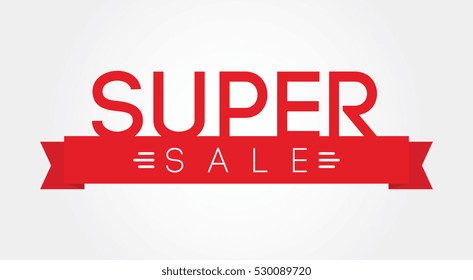 Super Sale - Design Template Element For Business Promotion