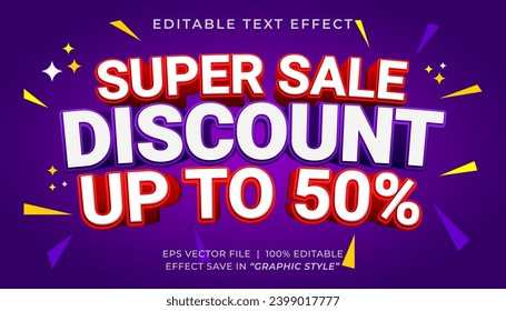 Super sale discount 3d editable text effect