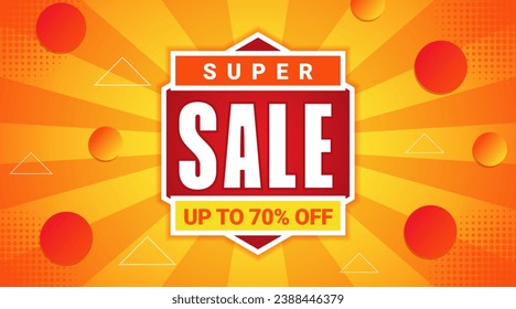 
Super Sale Discount Template Banner Background Promotion perfect for your merchandise promotion