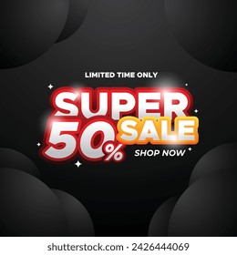 Super Sale Discount Vector Design