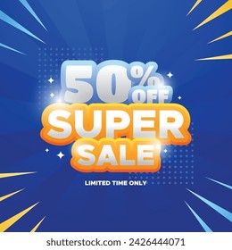 Super Sale Discount Vector Design