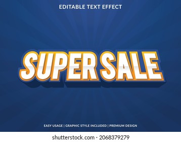 superverkaufsbearbeitbarer Texteffekt mit abstrakter und Premium-Verwendung für Firmenlogo und Marke
