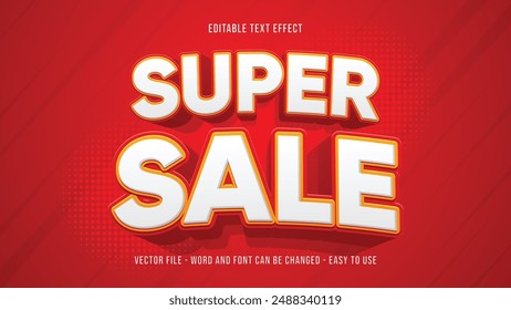 Super sale editable text effect