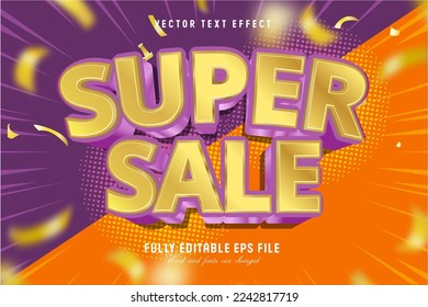 Super sale editable vector text effect ,with graphic styles