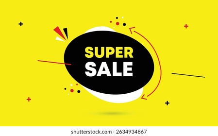 Diseño de ilustración de Arte vectorial de Plantilla de Anuncio de Web editable de venta estupenda en blanco rojo negro con Formas de fondo de negocios abstractas amarillas perfectas para anuncios de promociones, gráficos de marketing y Diseño web