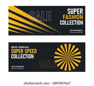 Super sale fashion design facebook banner