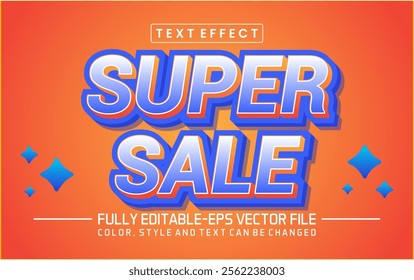 Super sale font Text effect editable	