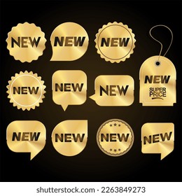 Super sale gold and white retro badges and labels collection