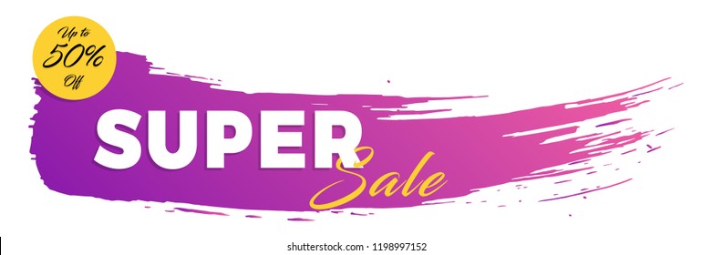 super sale gradient sale banner