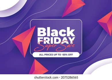 super sale gradient black friday vector design illustration
