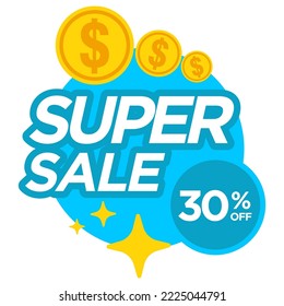 super sale icon vector illustration perfect for boost your product promotion sales