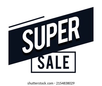 super sale lettering message icon