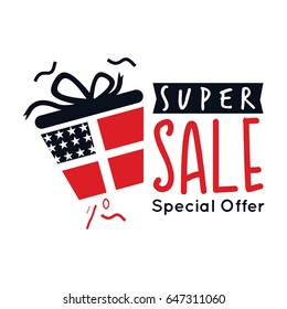 Super Sale Logo Vector Template